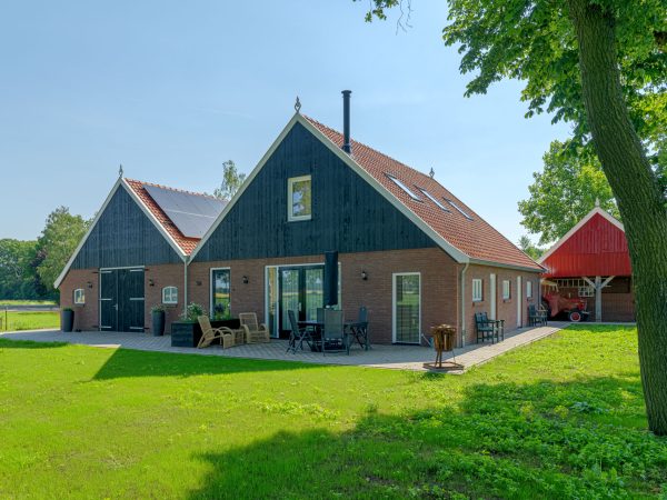 Vooraanzicht van de schuurwoning