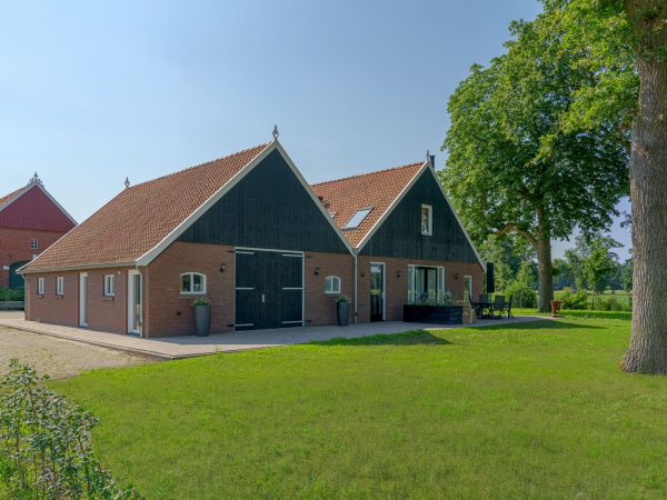 Vooraanzicht van de schuurwoning