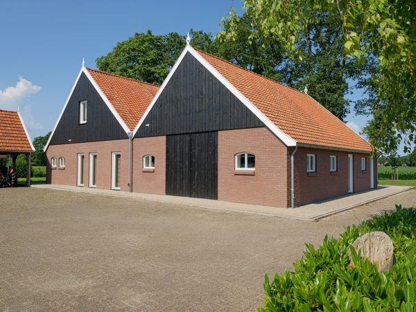 Achteraanzicht van de schuurwoning